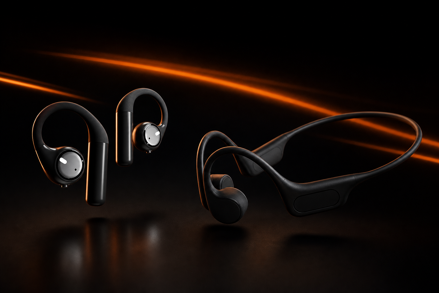 GripFlow One and Bone Grip Edge open-ear bone conduction headphones